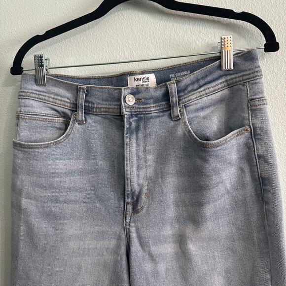 Kensie Jeans The Savannah High Rise Flare Light Blue Jeans Size 8/29 - Picture 2 of 5